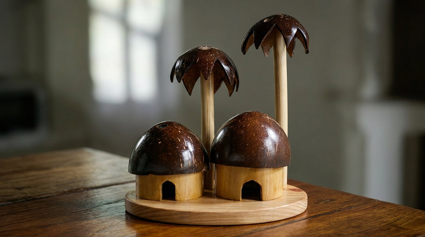 Coconut Shell Home Decor Huts