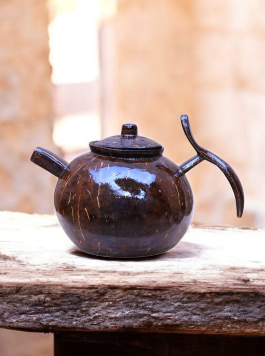 Coconut Shell Home Decor Tea Kettle